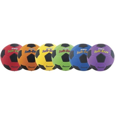 Champion Sports Champion Sports 1506834 Soft EEZE Soccer Balls; Size 4 - Set of 6 1506834